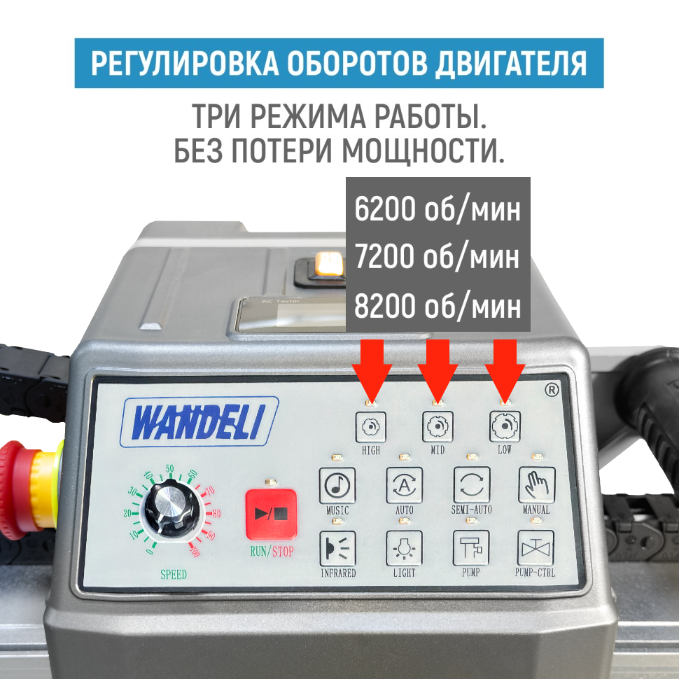 Бесщеточный плиткорез WANDELI QLZ-ZD-1600 4500Вт с регулировкой оборотов